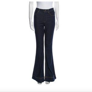 NWT Alice + Olivia Mid-rise Dark Wash Flare Leg Jeans 29